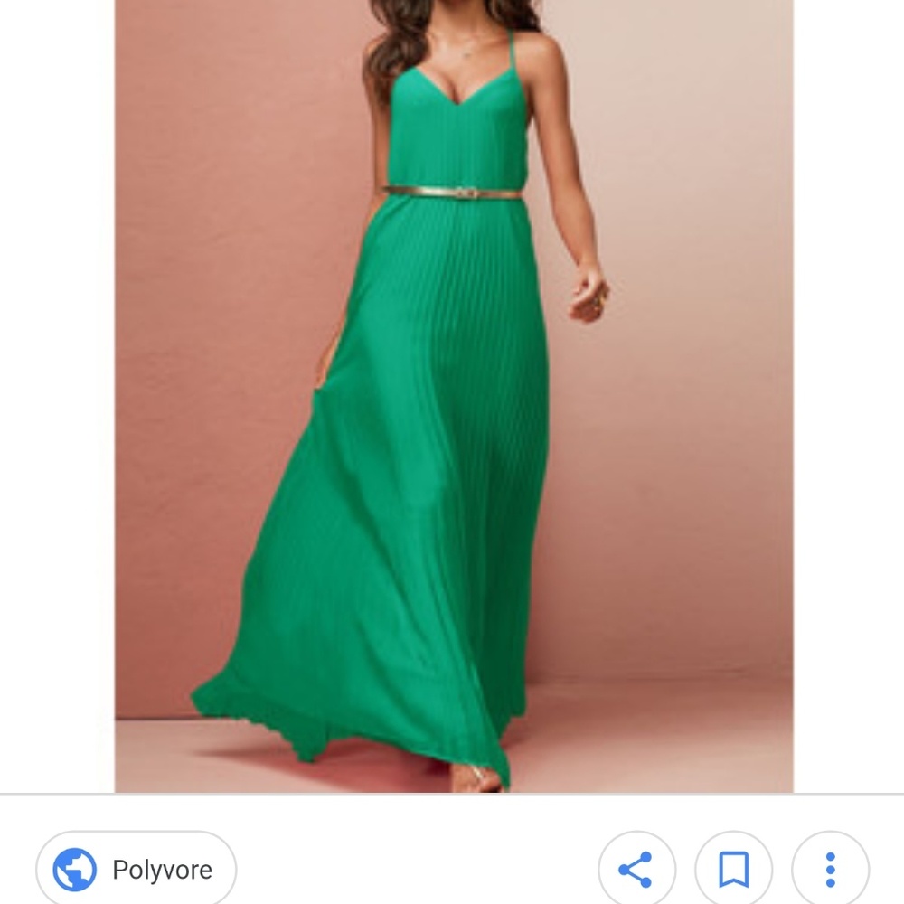 Victoria's Secret Knife-pleat maxi dress